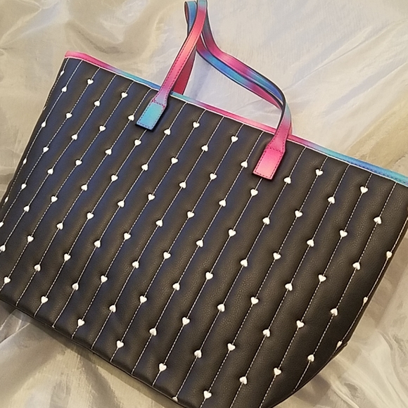 EUC Betsey Johnson tote multi color handle - Picture 2 of 5